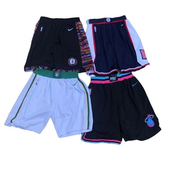 Lot of 3 NBA X Nike basketball Shorts - Celtics, Nets, Clippers - Picture 3 of 7